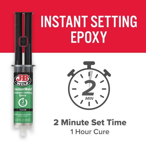 INSTANT WELD CLEAR INSTANT SETTING EPOXY 25ML - JB WELD