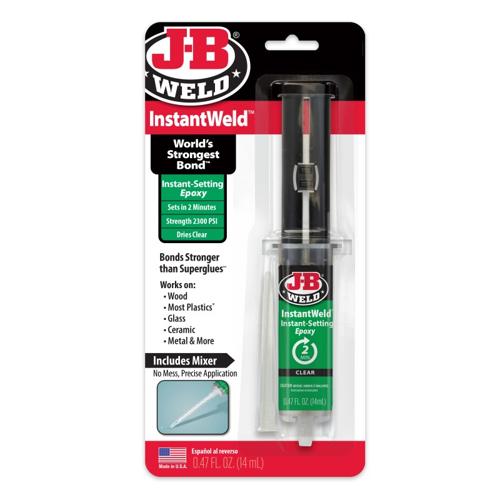 INSTANT WELD CLEAR INSTANT SETTING EPOXY 25ML - JB WELD