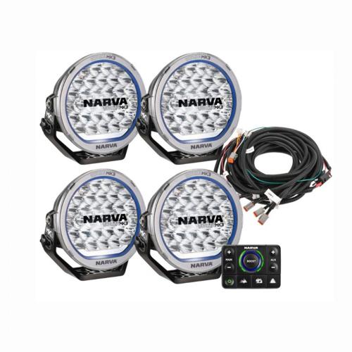 ULTIMA MK3 215 LED TRANSPORT DRIVING LIGHT KIT SATIN HYBRID - NARVA