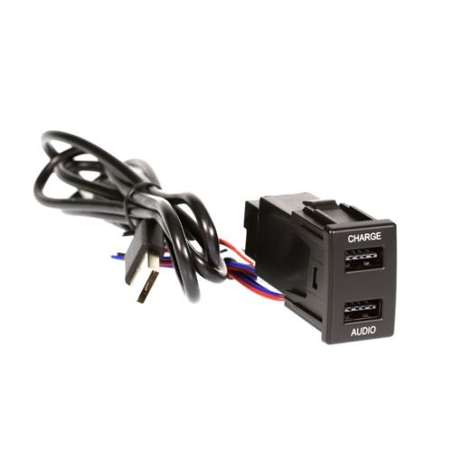DUAL USB CHARGE SYNC TO SUIT HOLDEN & ISUZU 22.5MM X 33.5MM - AERPRO