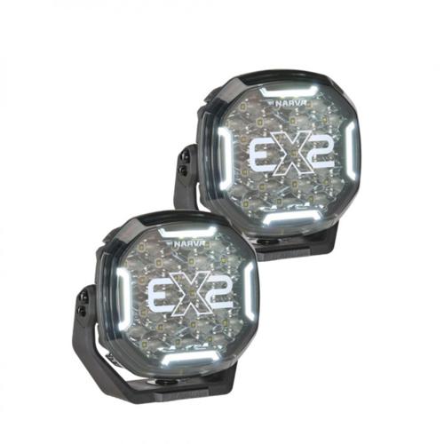 7IN EX2B BLACKOUT EDITION (PAIR) AMBER/WHITE POS LIGHTS - NARVA