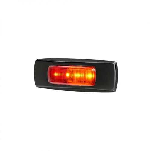 9-33V MDL68 LED RED/AMBER SIDE MARKER LAMP BLACK 0.5M CABLE - NARVA