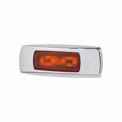 9-33V MDL68 LED FRONT MARKER AMBER 0.5M CHROME - NARVA