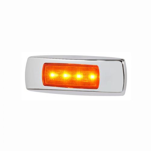 9-33V MDL68 LED FRONT MARKER AMBER 0.5M CHROME - NARVA