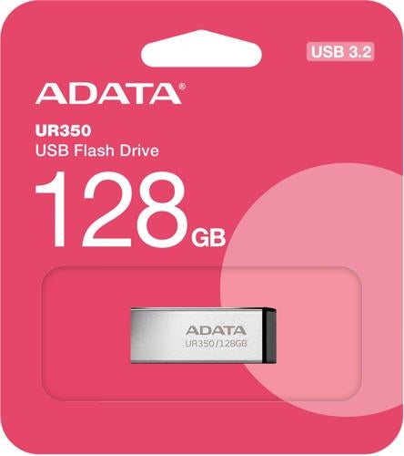 ADATA UR350 USB3.2 128GB Flash Drive Nickel/Black