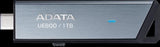 ADATA UE800 Retractable USB3.2 Gen 2 Type-C 128GB External SSD 5yr wty