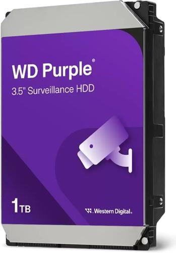 WD Purple 1TB SATA 3.5" 64MB Surveillance HDD 3Yr Wty