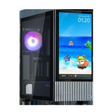 Zalman Z10 DS Black ATX Mid Tower Case 1x120mm ARGB with LCD screen