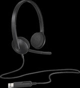 Logitech H340 USB Over Head Headset - Black