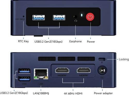 BEELINK MINI S13 N150 16GB 500GB MINI PC WIN11IOT