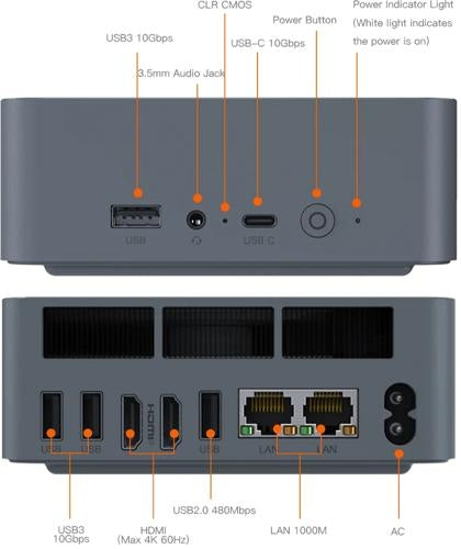 Beelink EQR5 R5-5500u 16GB 500GB SSD Mini PC 3yr wty