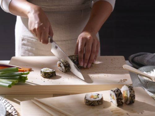 5000MCD Birchwood Santoku Knife - 18cm