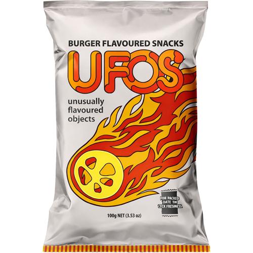 Burger Flavour Crackers 200g UFO's Pack of 16