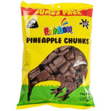 Pineapple Chunk Lollies Rainbow 4kg 2 x 2kg Bags