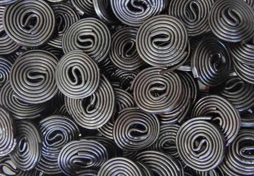Licorice Wheel Lollies Damel 2kg Bag