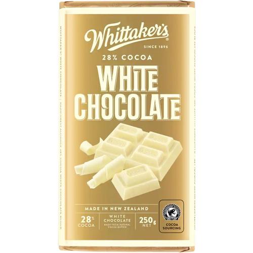 White Chocolate Block 250g Whittaker's Pack of 12