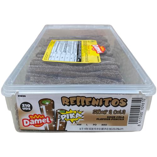 Sour Cola Blowpipe Lollies Damel Tub of 210