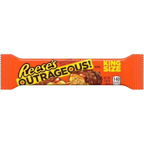 Peanut Butter Caramel Chocolate Bar 83g Reese's Pack of 18