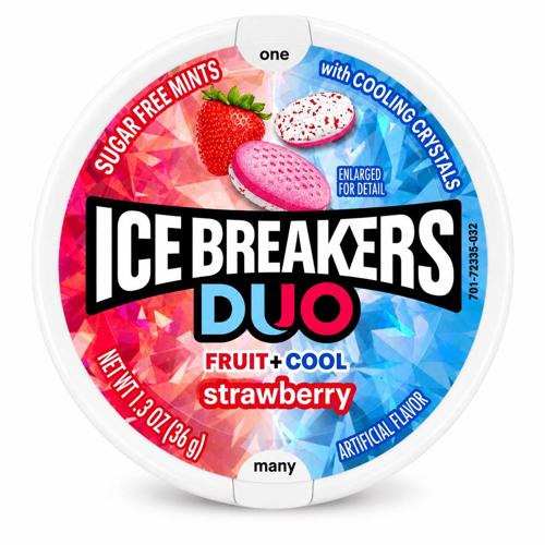 Duo Strawberry Mints Ice Breakers Pack of 8