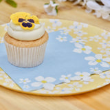 L/Napkin - Hello Spring Flower Edge