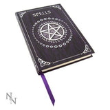 Embossed Spell Book Purple 17cm - Nemesis Now
