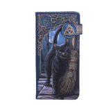 Lisa Parker A Brush With Magick Cat Purse Navy 18.5cm - Nemesis Now