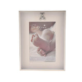 Baby Photo Frame 4x6in - Bambino Silver Border Teddy