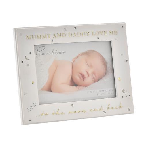 Baby Photo Frame 6x4in - Bambino Mummy & Daddy