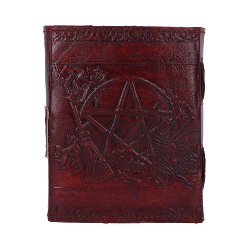 Pentagram Leather Embossed Journal with Lock - Nemesis Now