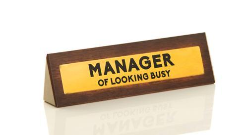 Manager Wooden Desk Sign - Pack of 2