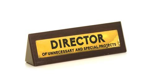 Director Wooden Desk Sign - Pack of 2