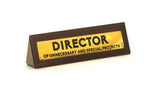 Director Wooden Desk Sign - Pack of 2