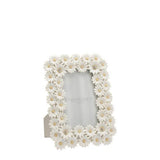 Photo Frame - Impressions White Resin Daisy 4x6in