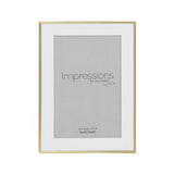 Brushed Brass Finish Photo Frame 4x6in