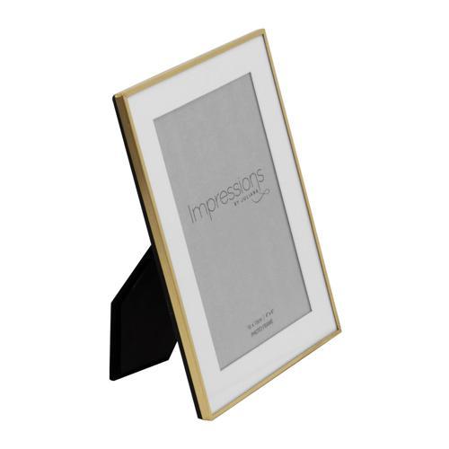 Brushed Brass Finish Photo Frame 4x6in
