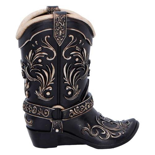 Wild West Cowboy Boot Pen Pot 17cm - Nemesis Now