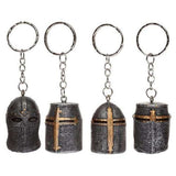 Medieval Knight Helmet Keyring - Pack of 24