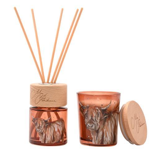 Highland Cow Mini Candle & Diffuser Gift Set - Meg Hawkins