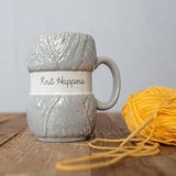 Knitting Mug - Knit Happens - Pack of 2