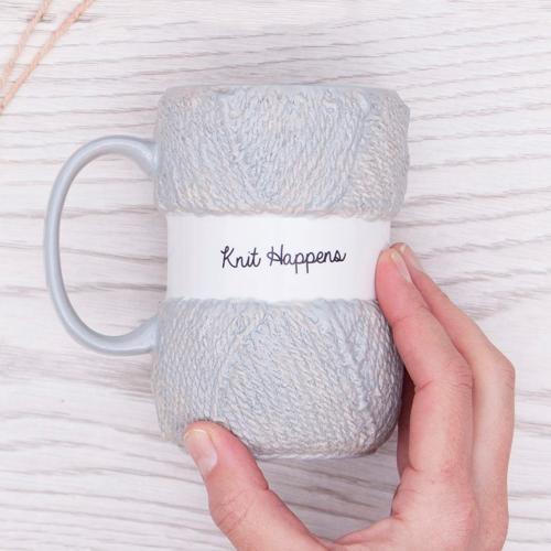 Knitting Mug - Knit Happens - Pack of 2