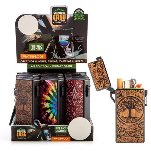 Smokezilla Survival Case for Lighter & Cigarettes - Pack of 12