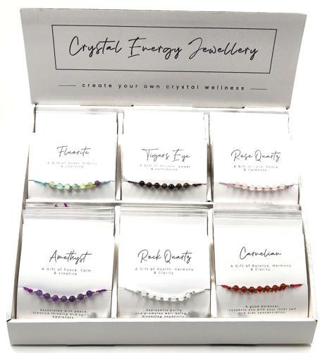 Rose Quartz Gemstone Bead Bracelet - Pack of 6