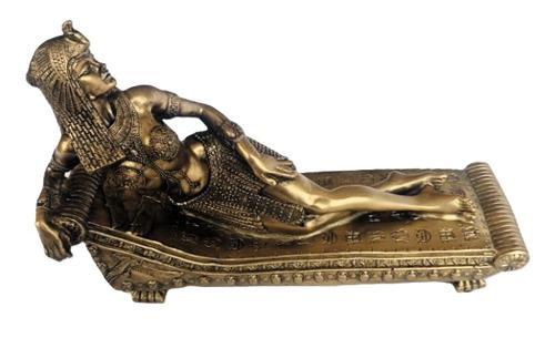 Reclining Cleopatra Bronze Statue