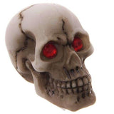 Gruesome Skull Decoration with Red Gem Eyes - Pack of 12