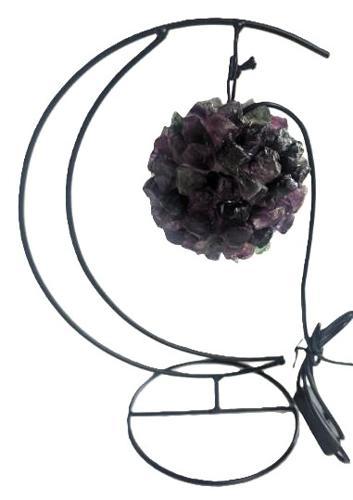 Crystal LED Moon Lamp - Fluorite