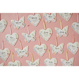 The Cottage Garden Floral Hanging Heart - Nan - Pack of 6