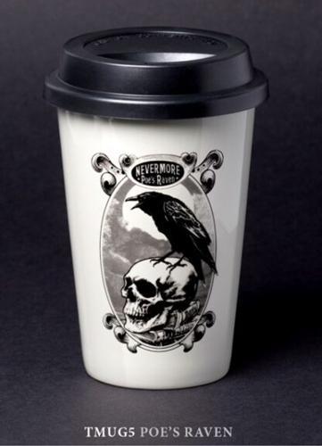 Ceramic Travel Mug - Alchemy Poes Raven
