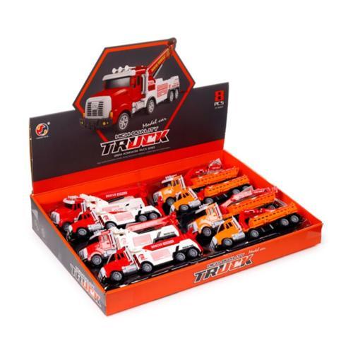 Construction Rescue Truck with Crane Friction Toy