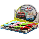 City Bus Pull Back Toy - Pack of 12