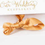 Mr & Mrs A4 Wedding Keepsake Box - Gold Foil
